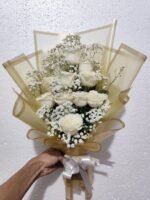 We are offering some beautiful white rose bouquets to make your loved one feel better. You can gift them flowers. Order some beautiful bouquet designs at a very low price. We deliver them to your home.
Mobil:01886247709 - Image 8